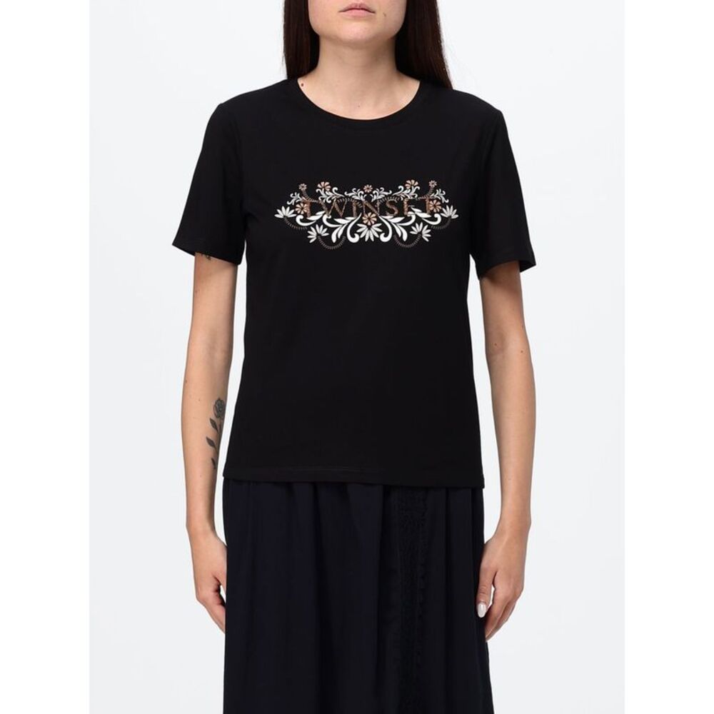 Twinset U&B Women Cotton Blend T-Shirts Twinset U&B With Beads
